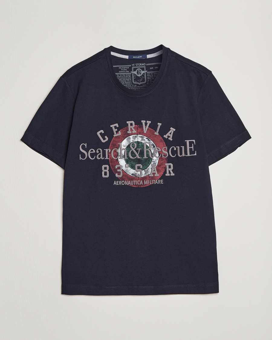 Men | T-Shirts | Aeronautica Militare | Cotton T-Shirt Navy