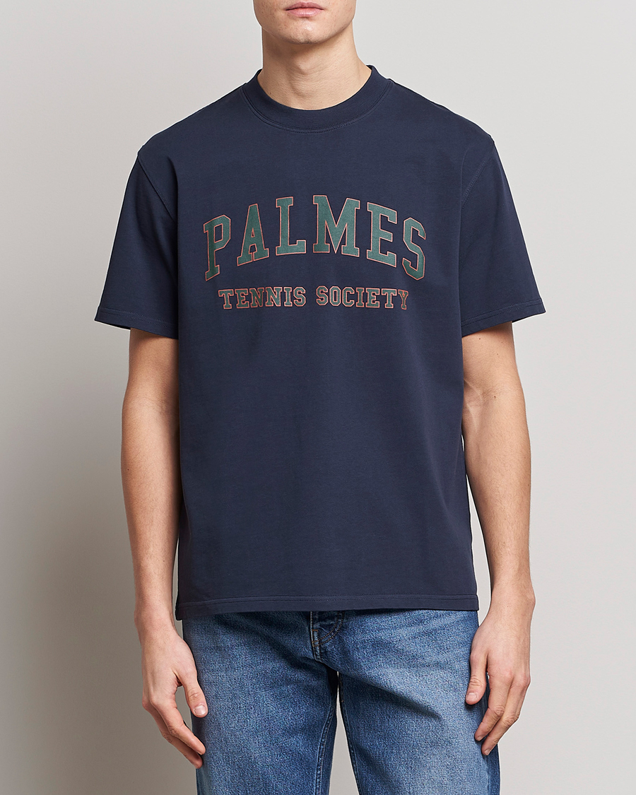 Men | Palmes | Palmes | Ivan T-Shirt Navy