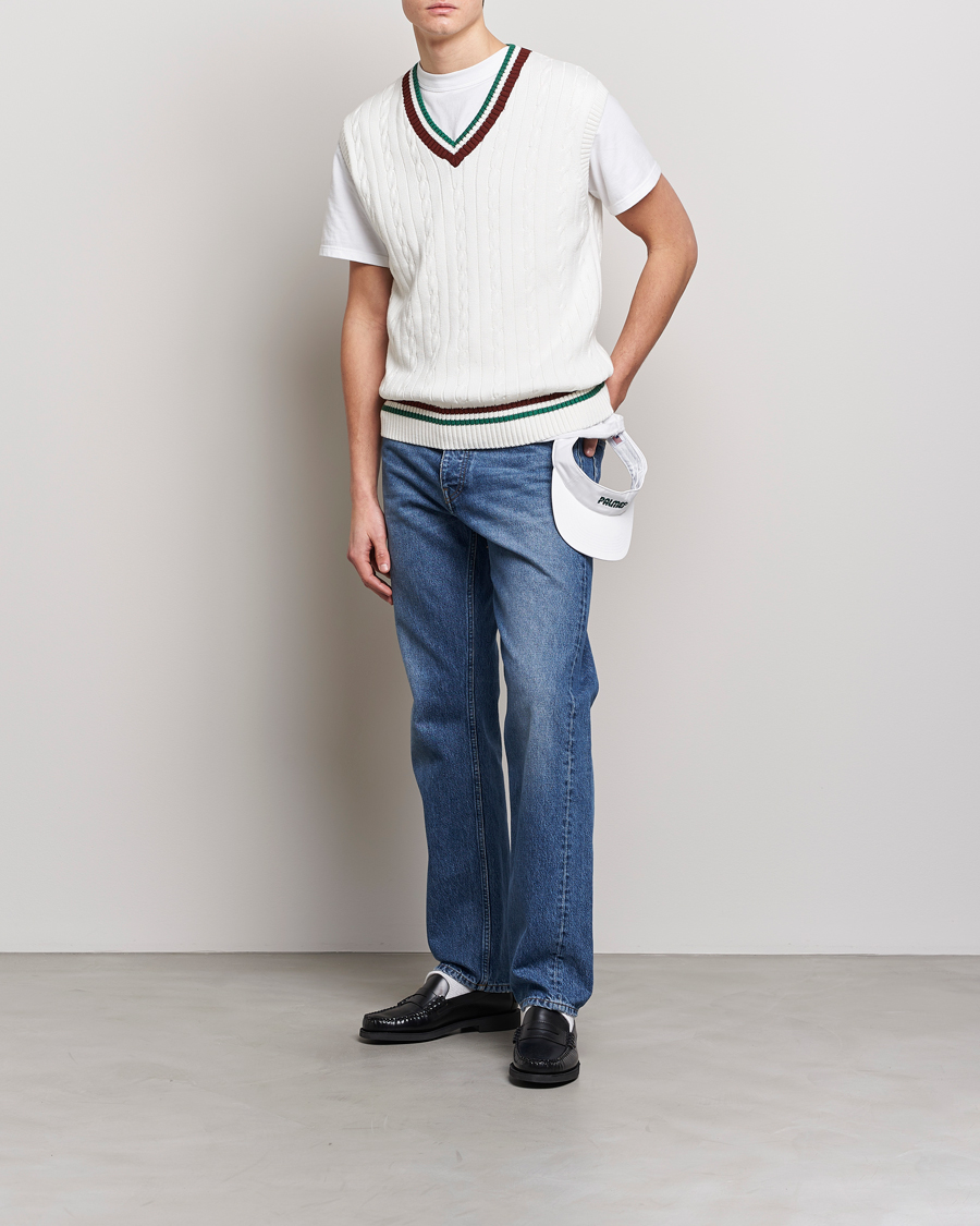 Men | Sweaters & Knitwear | Palmes | James Knitted Vest White