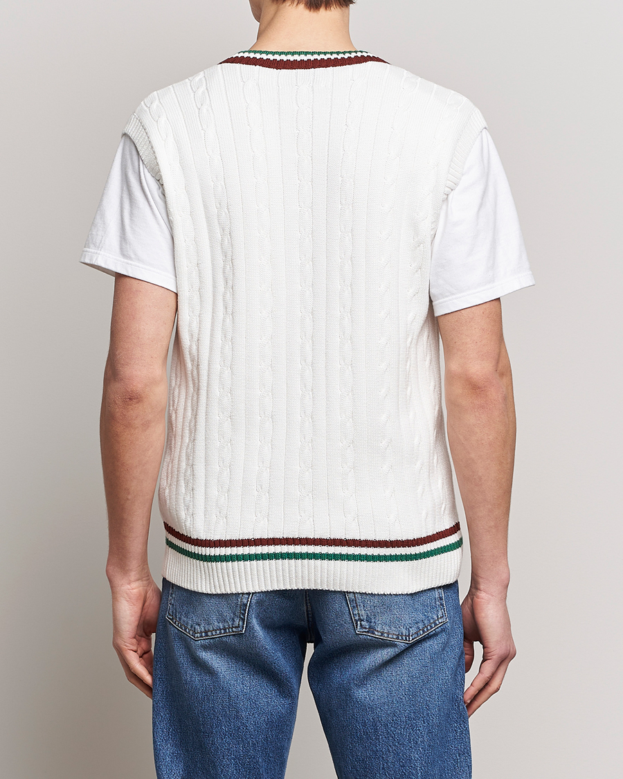 Men | Sweaters & Knitwear | Palmes | James Knitted Vest White