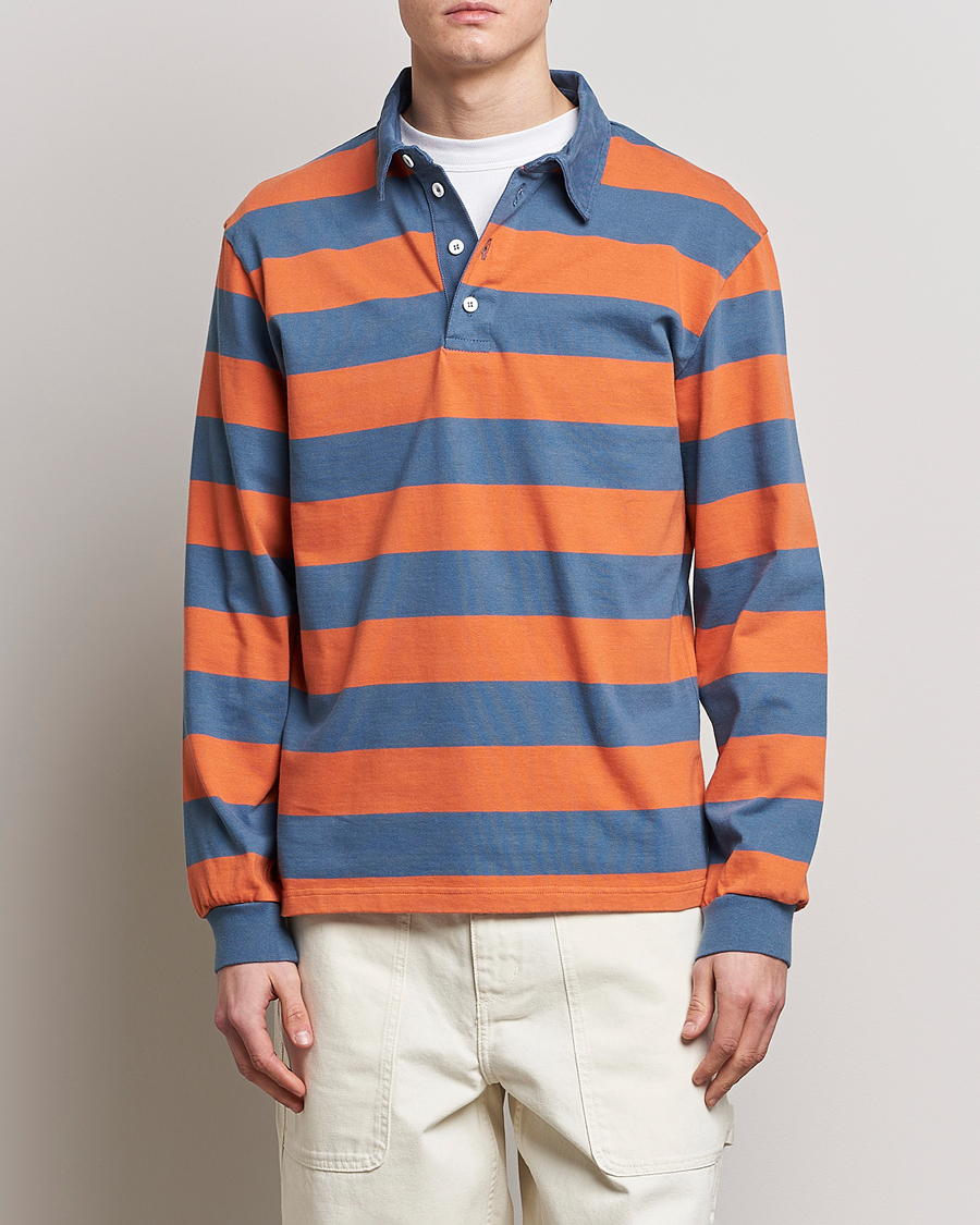 Men | Sweaters & Knitwear | Palmes | Colt Rugby Shirt Blueish Grey