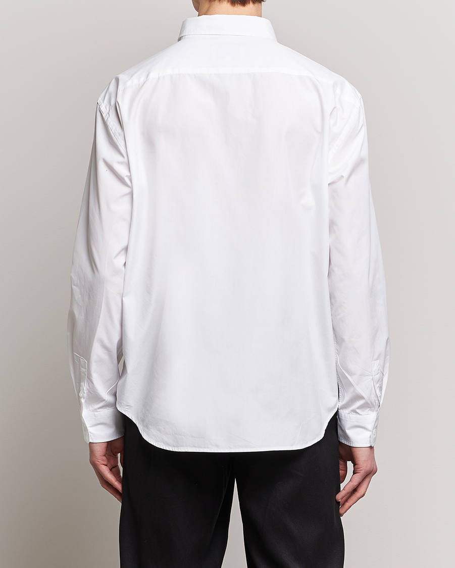 Men | Shirts | Palmes | Daryl Long Sleeve Poplin Shirt White