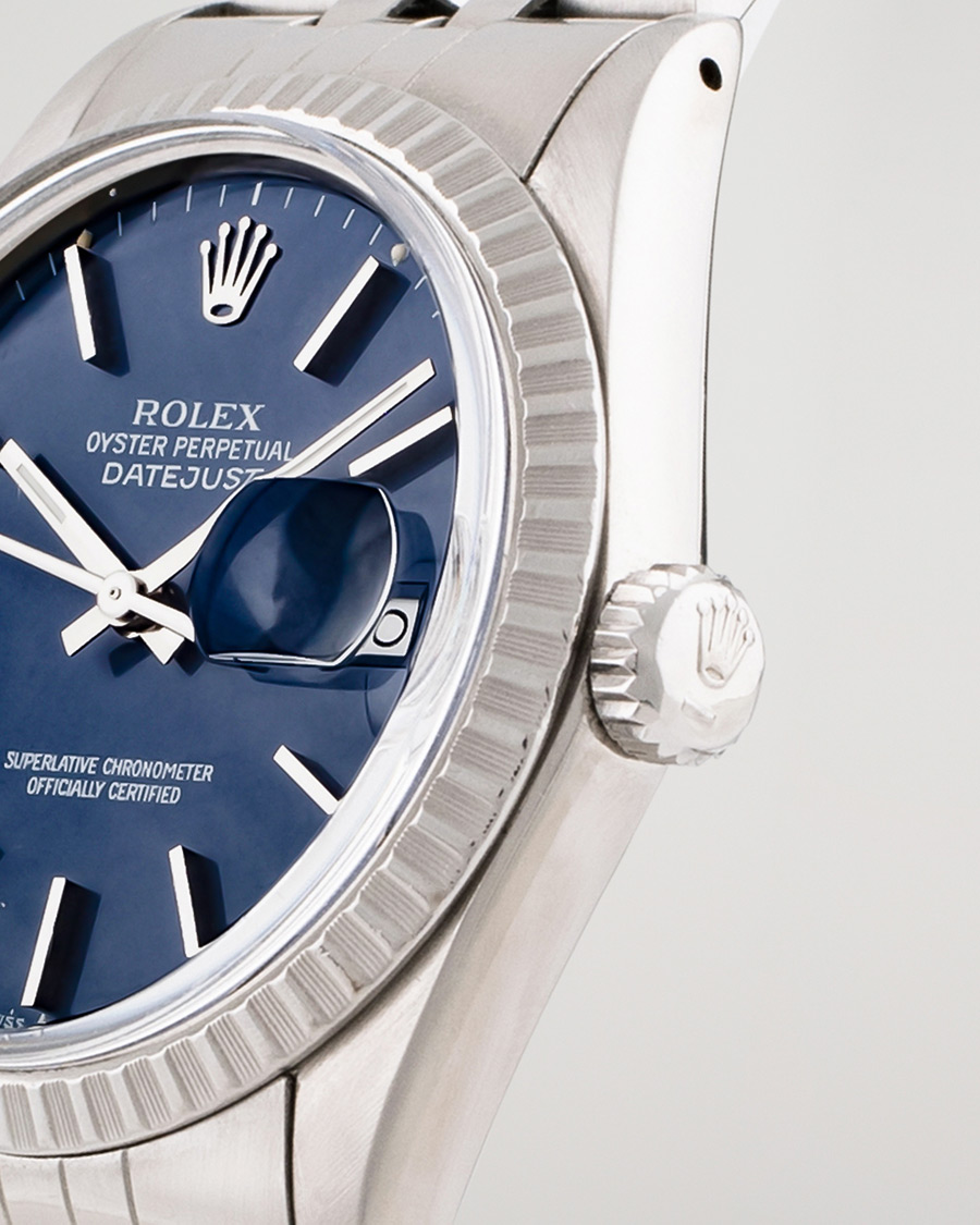 Men | Rolex Pre-Owned Datejust 16030 Oyster Perpetual Steel Blue | Rolex Pre-Owned | Datejust 16030 Oyster Perpetual Steel Blue