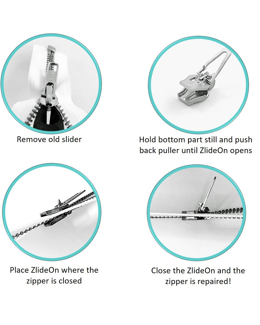 Men | Repair | ZlideOn | Metal & Plastic Zipper Black