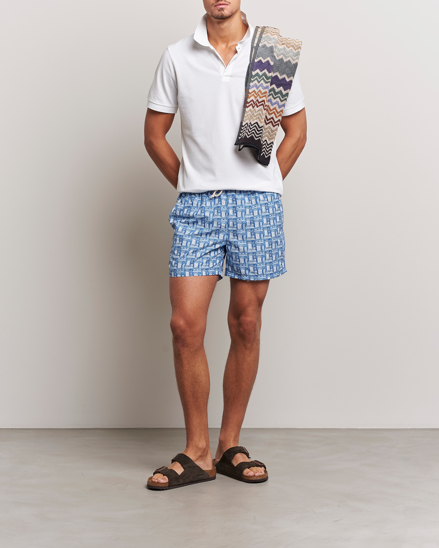 Men | Swimwear | Ripa Ripa | Printed Swimshorts Blue
