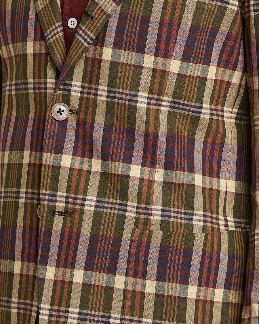 Men | Blazers | Beams F | Patch Pocket Blazer Dark Brown Madras