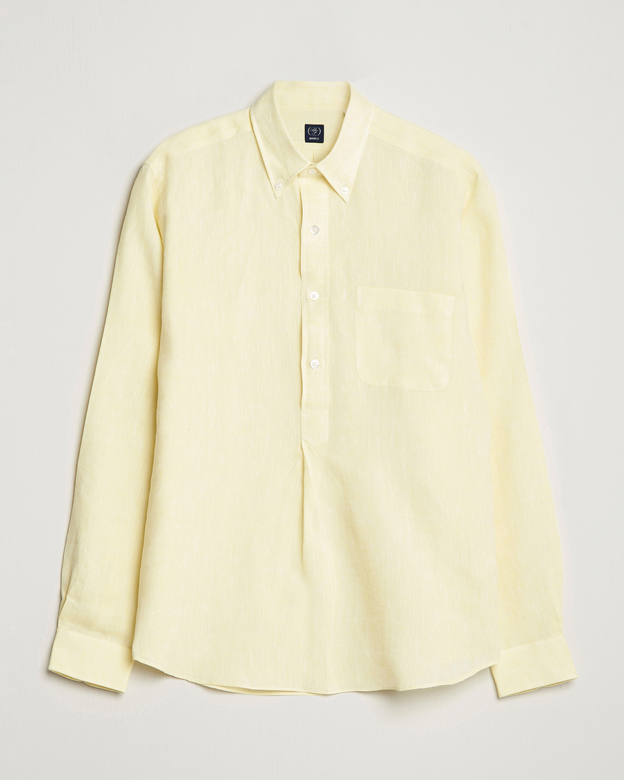Men | Shirts | Beams F | Button Down Pullover Shirt Yellow