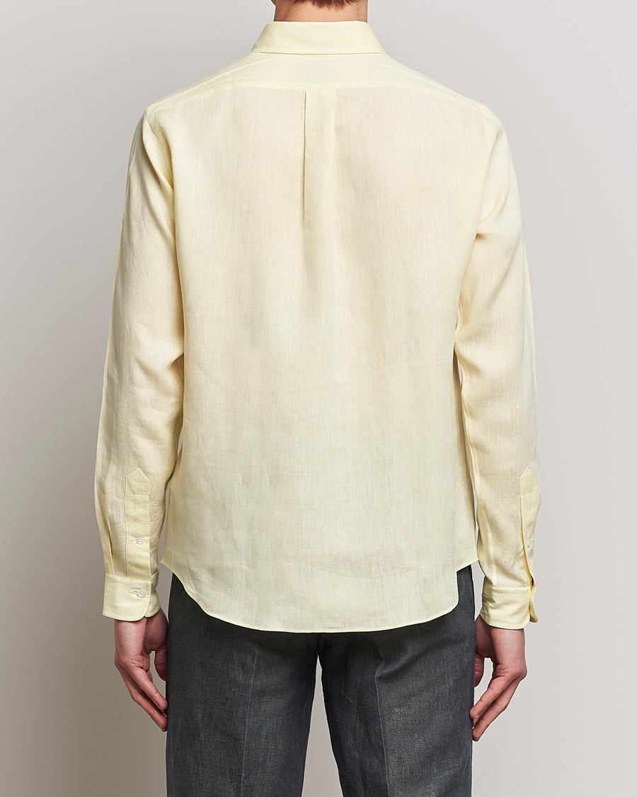 Men | Shirts | Beams F | Button Down Pullover Shirt Yellow