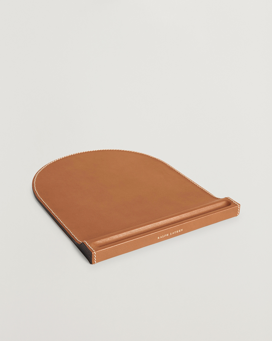 Men |  | Ralph Lauren Home | Brennan Leather Mouse Pad Saddle Brown