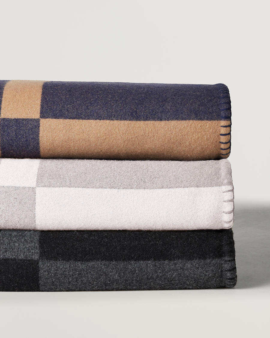 Men | Ralph Lauren Home Northam RL Graphic Colour Block Wool Throw Camel/Navy | Ralph Lauren Home | Northam RL Graphic Colour Block Wool Throw Camel/Navy