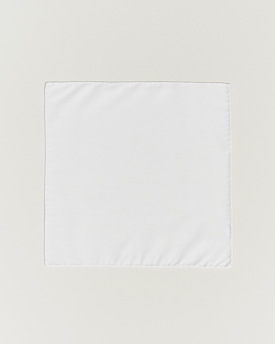 Men | Pocket Squares | Eton | Signature Twill Pocket Square White