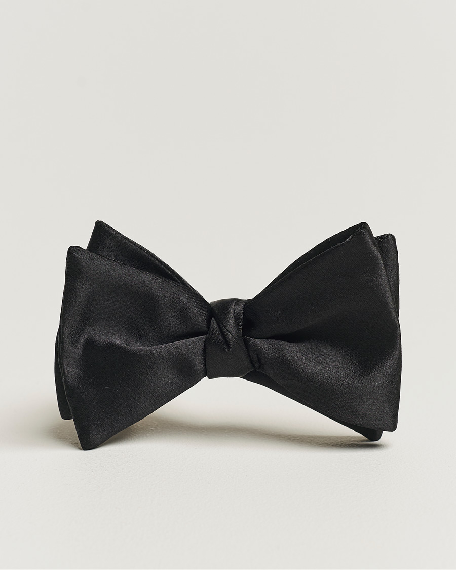 Men | Bow Ties | Eton | Self-Tie Silk Bow Tie Black
