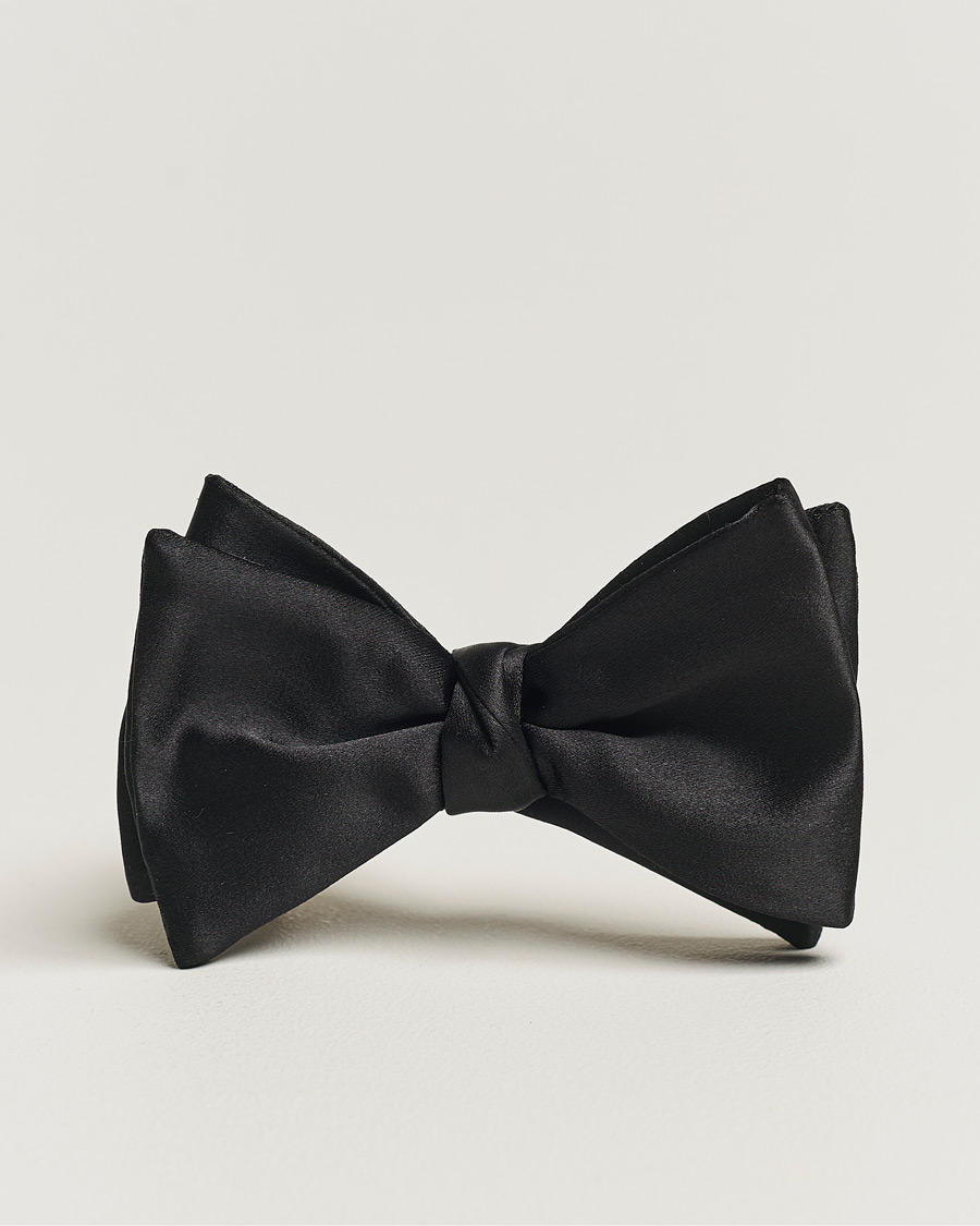 Men | Eton Self-Tie Silk Bow Tie Black | Eton | Self-Tie Silk Bow Tie Black