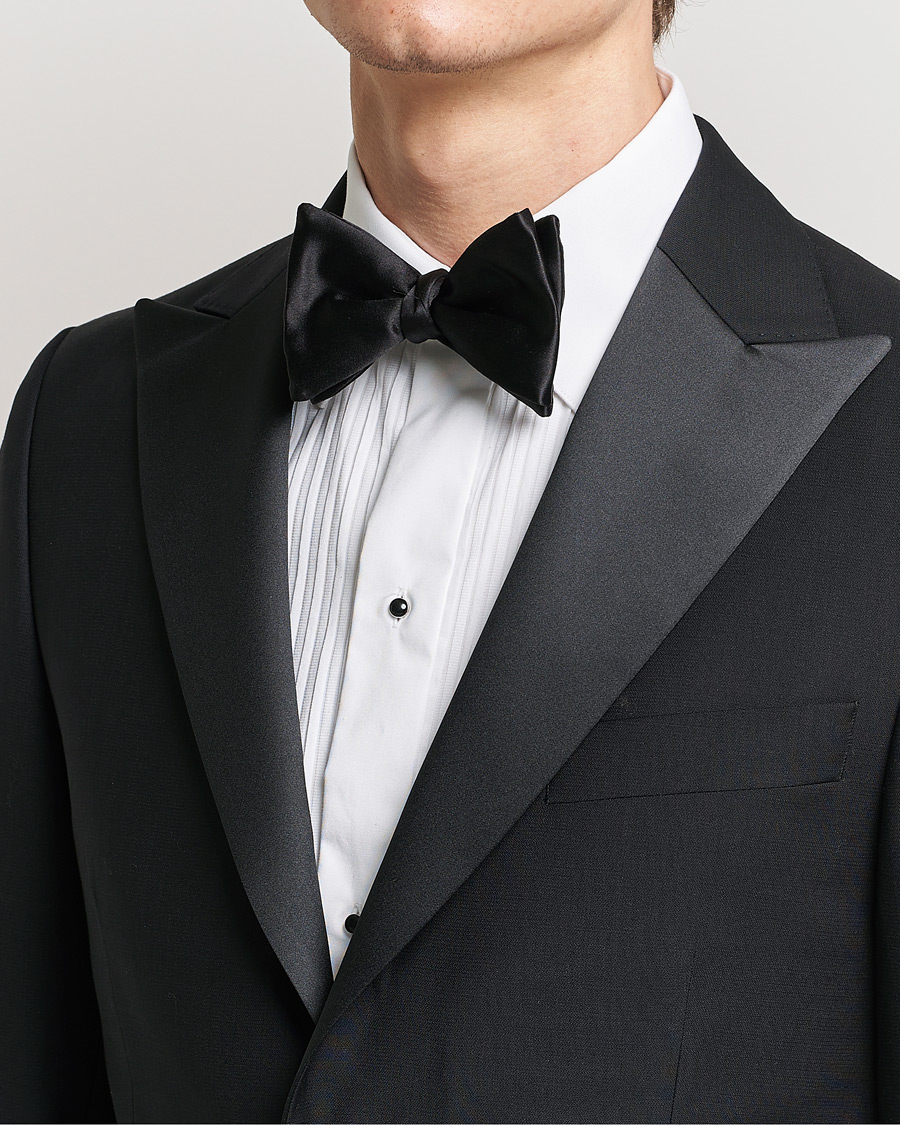 Men | Eton Self-Tie Silk Bow Tie Black | Eton | Self-Tie Silk Bow Tie Black