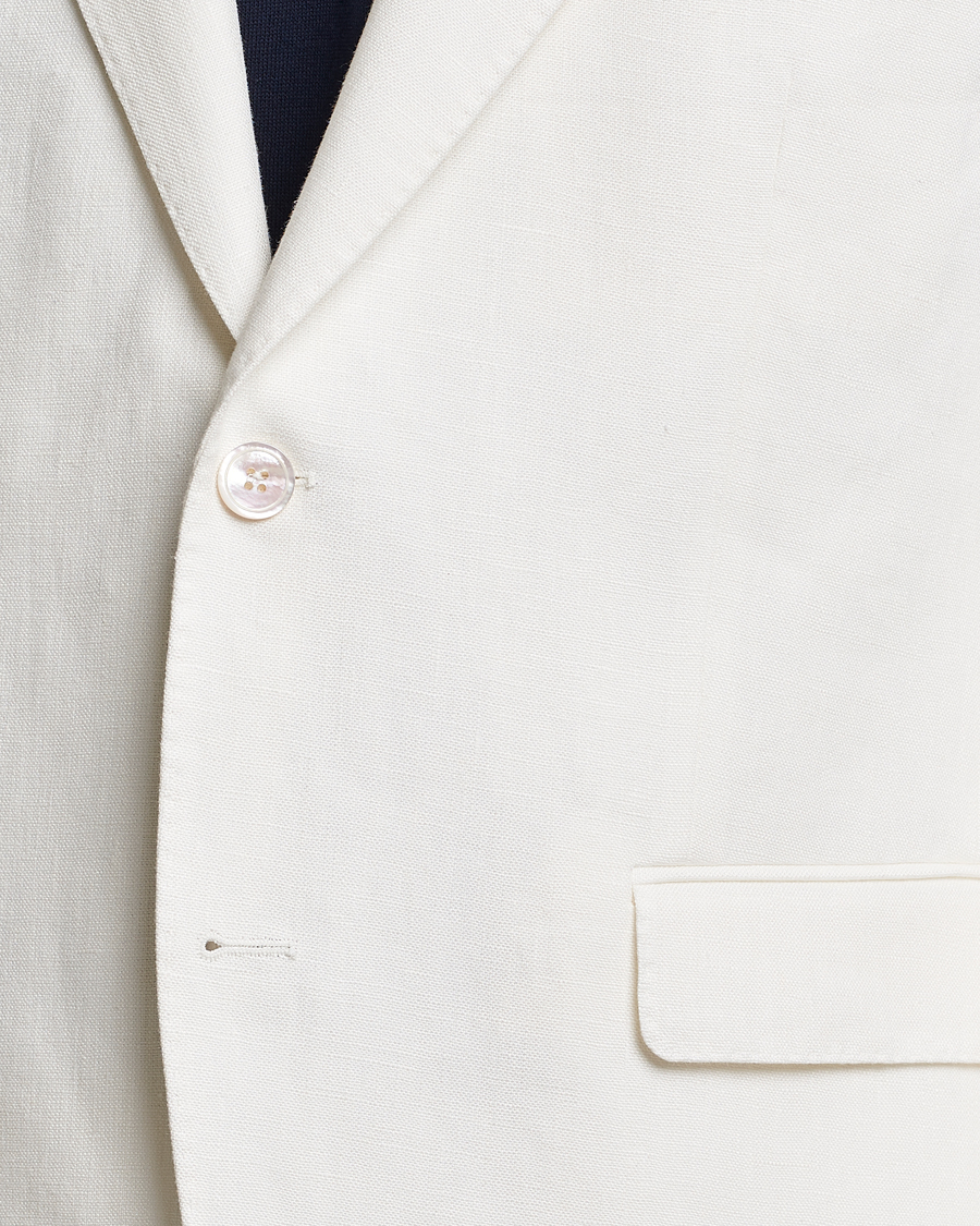 Men | Blazers | Oscar Jacobson | Fogerty Linen Blazer White