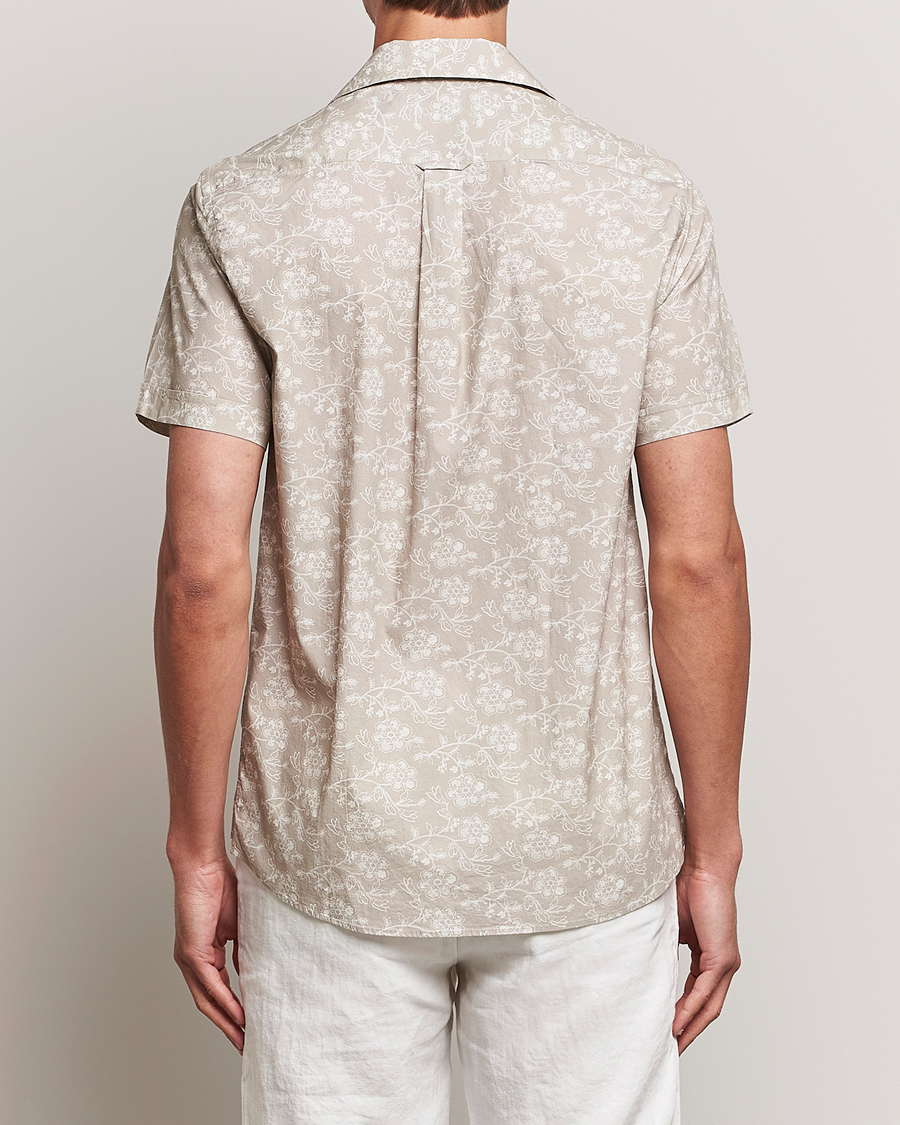 Men | Shirts | Morris | Printed Short Sleeve Shirt Khaki