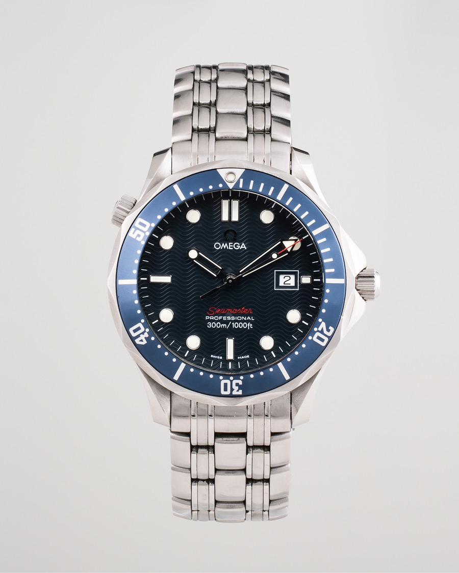 Men | Pre-Owned & Vintage Watches | Omega Pre-Owned | Seamaster Diver 300M 22218000 Steel Blue