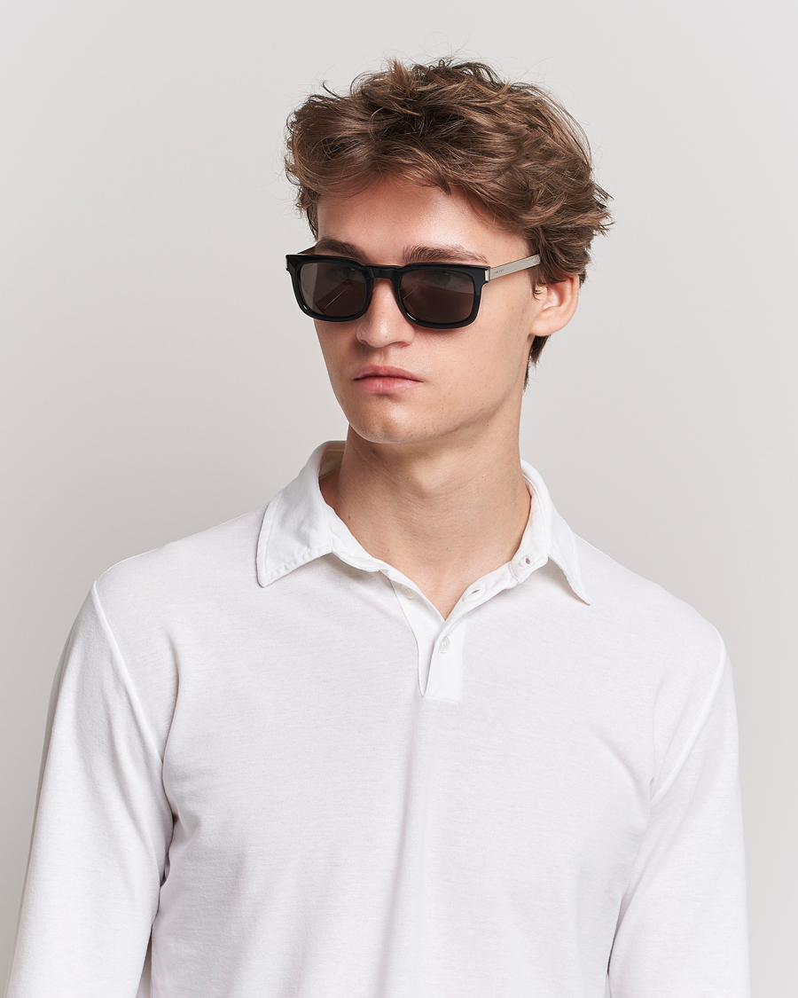 Men |  | Saint Laurent | SL 581 Sunglasses Black/Silver