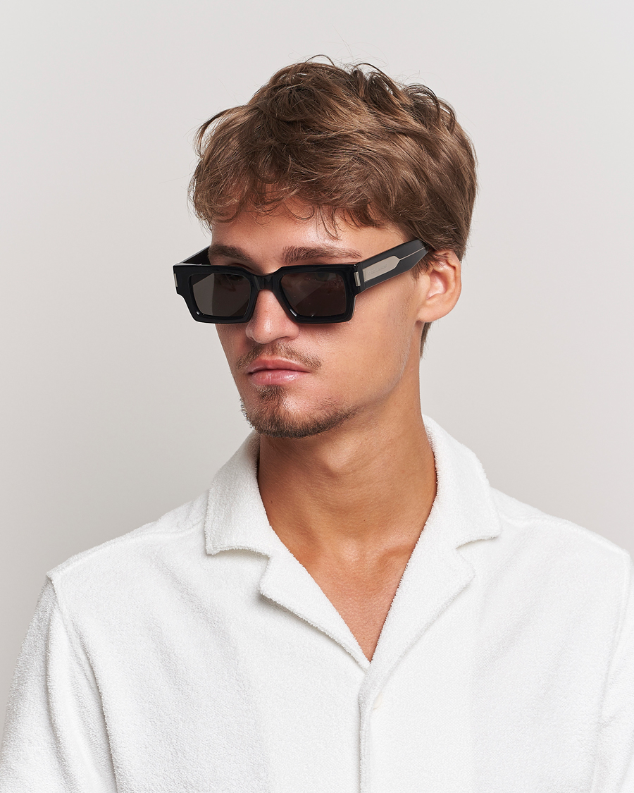 Men |  | Saint Laurent | SL 572 Sunglasses Black/Crystal