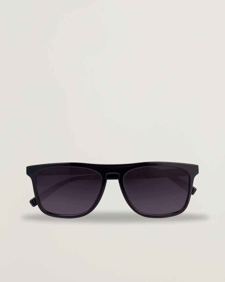 Saint Laurent SL 586 Sunglasses Black at CareOfCarl.com