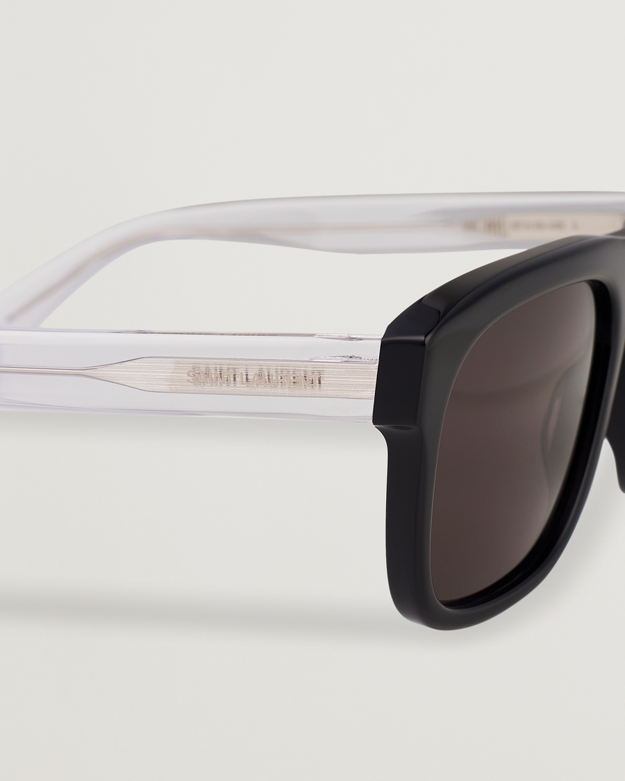 Men | Saint Laurent SL 558 Sunglasses Black/Crystal | Saint Laurent | SL 558 Sunglasses Black/Crystal