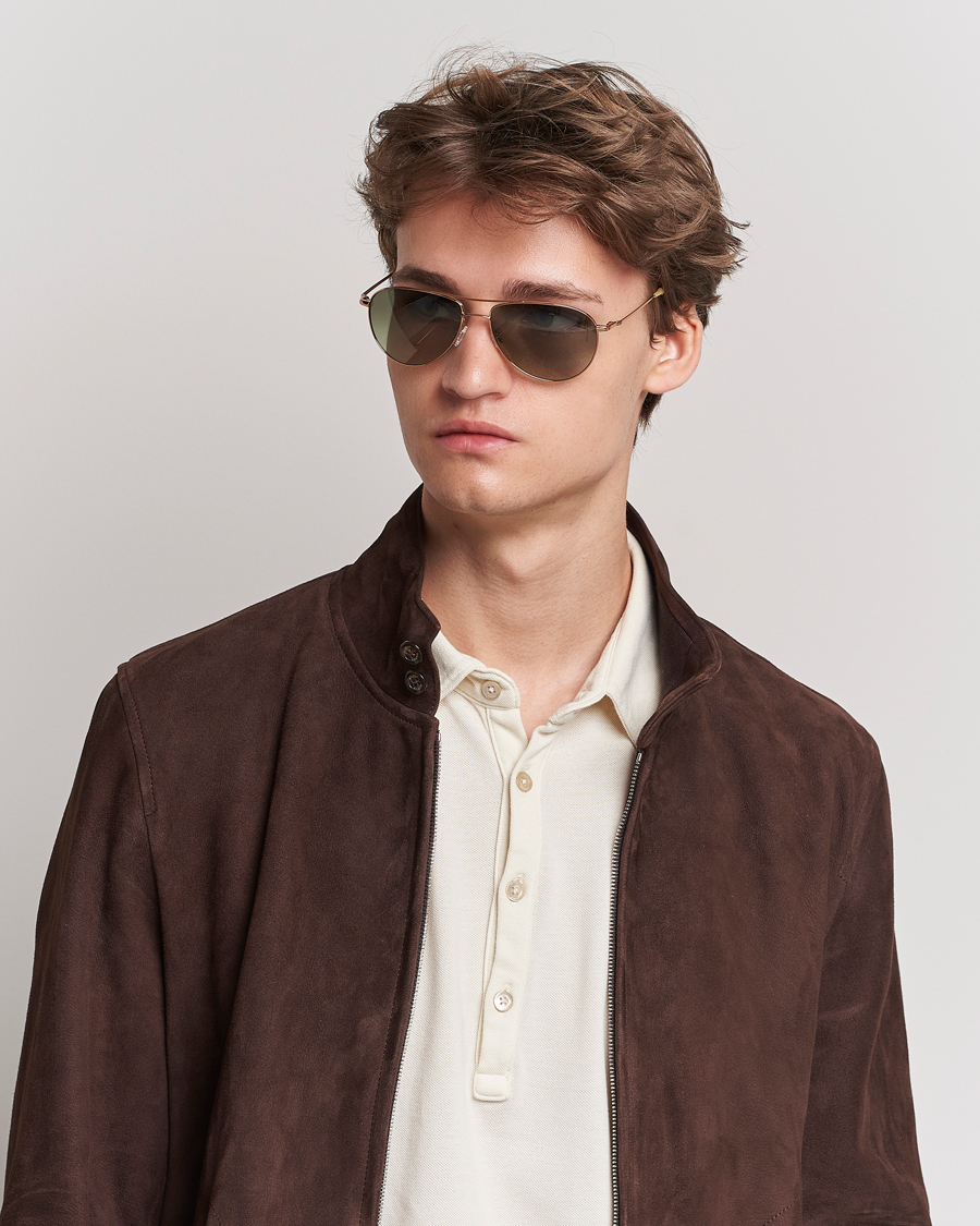 Men | Aviator Sunglasses | Oliver Peoples | Benedict Sunglasses Rose Gold