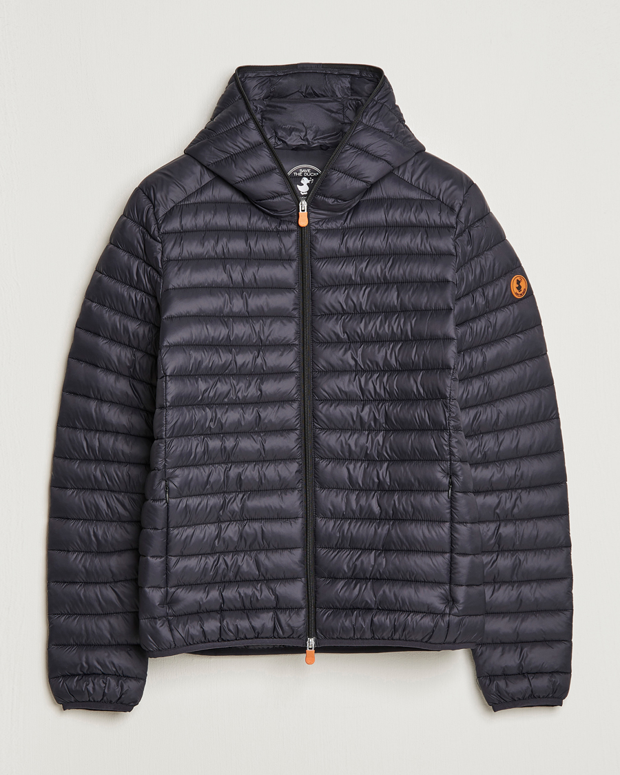 Men | Coats & Jackets | Save The Duck | Duffy Lightweight Padded Hood Jacket Black