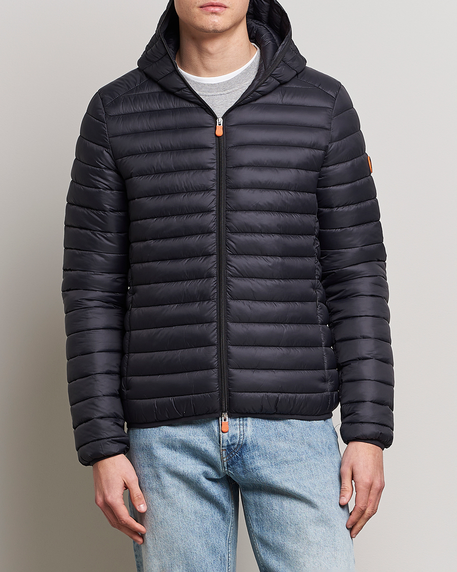 Men | Coats & Jackets | Save The Duck | Duffy Lightweight Padded Hood Jacket Black