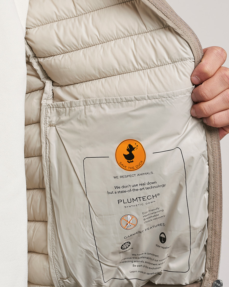 Men | Coats & Jackets | Save The Duck | Duffy Lightweight Padded Hood Jacket Dune Beige