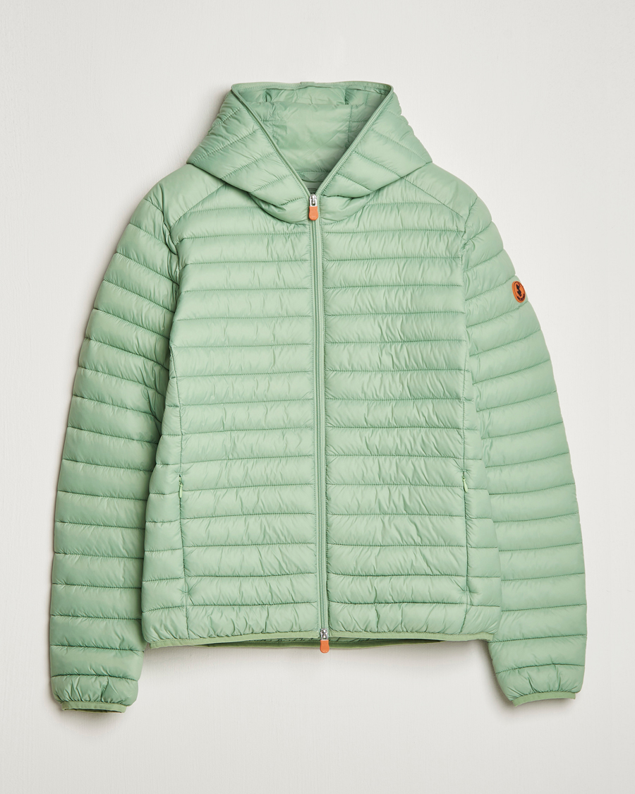 Save The Duck Duffy Lightweight Padded Hood Jacket Mint Green at