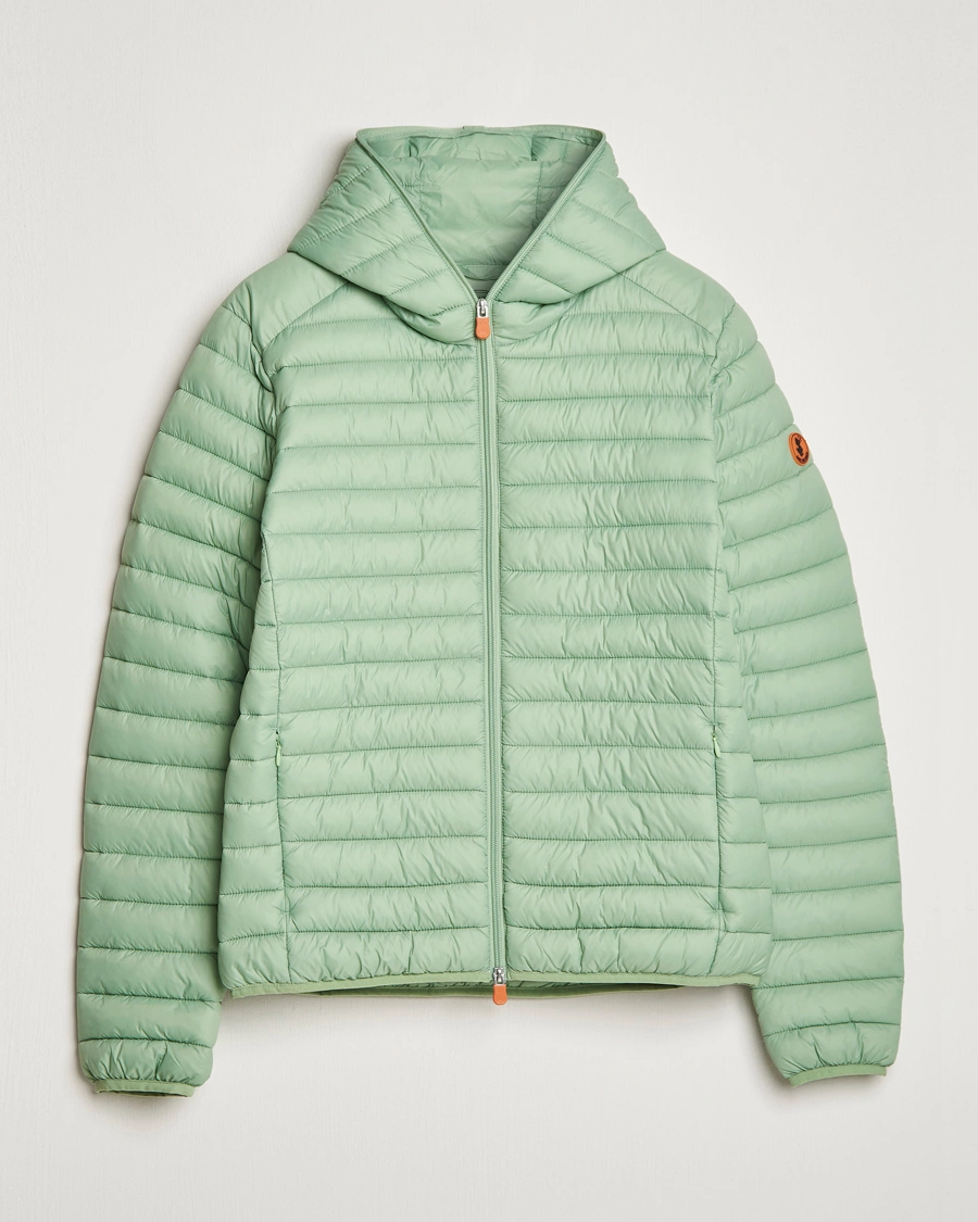 Men | Coats & Jackets | Save The Duck | Duffy Lightweight Padded Hood Jacket Mint Green