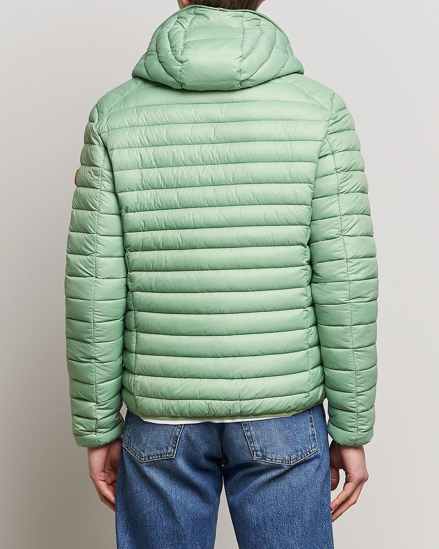 Men | Coats & Jackets | Save The Duck | Duffy Lightweight Padded Hood Jacket Mint Green