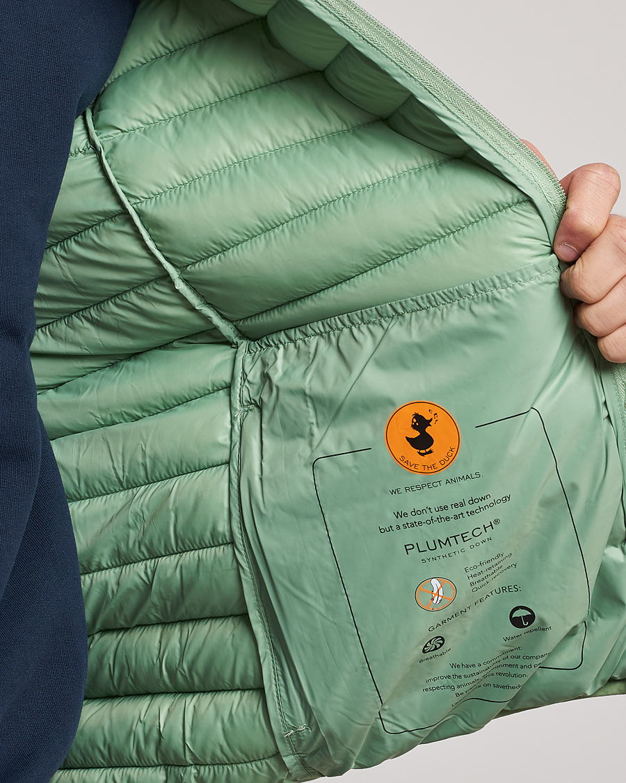Men | Coats & Jackets | Save The Duck | Duffy Lightweight Padded Hood Jacket Mint Green
