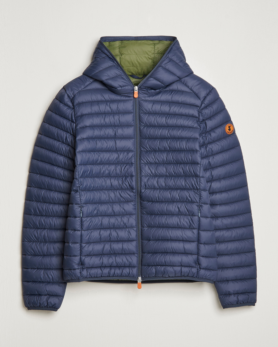 Men | Coats & Jackets | Save The Duck | Duffy Lightweight Padded Hood Jacket Ombre Blue