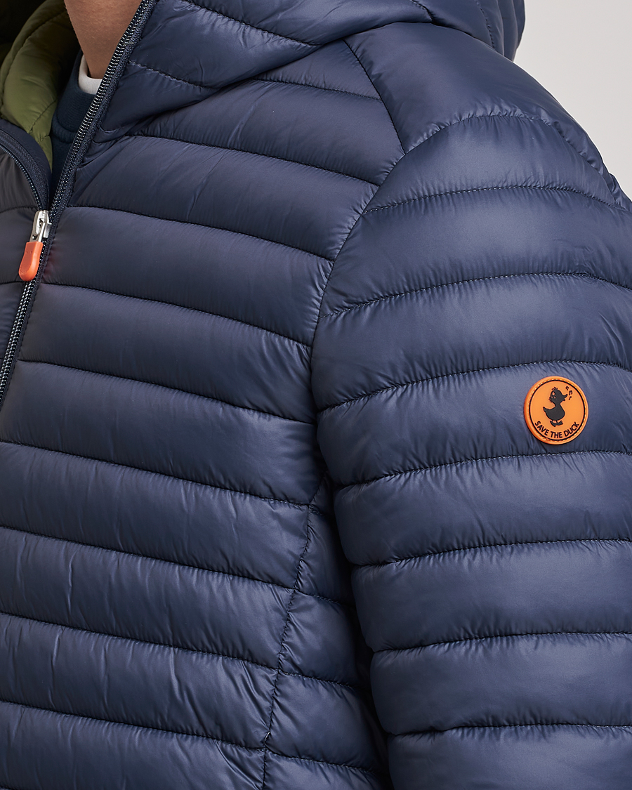 Men | Coats & Jackets | Save The Duck | Duffy Lightweight Padded Hood Jacket Ombre Blue