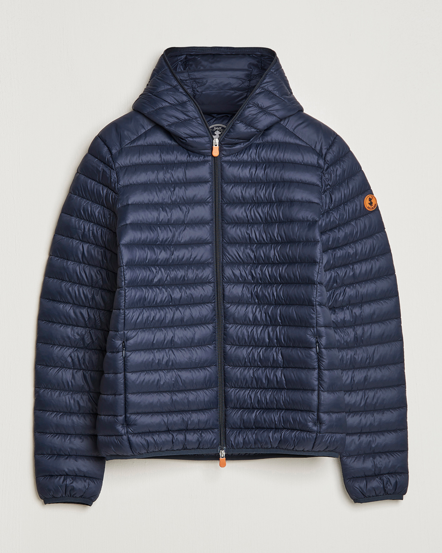 Men | Coats & Jackets | Save The Duck | Duffy Lightweight Padded Hood Jacket Blue Black