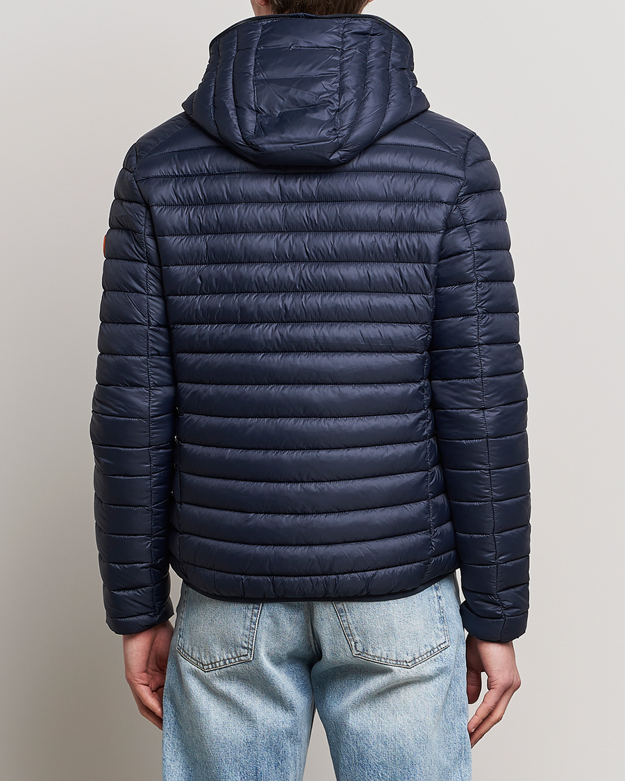 Men | Coats & Jackets | Save The Duck | Duffy Lightweight Padded Hood Jacket Blue Black