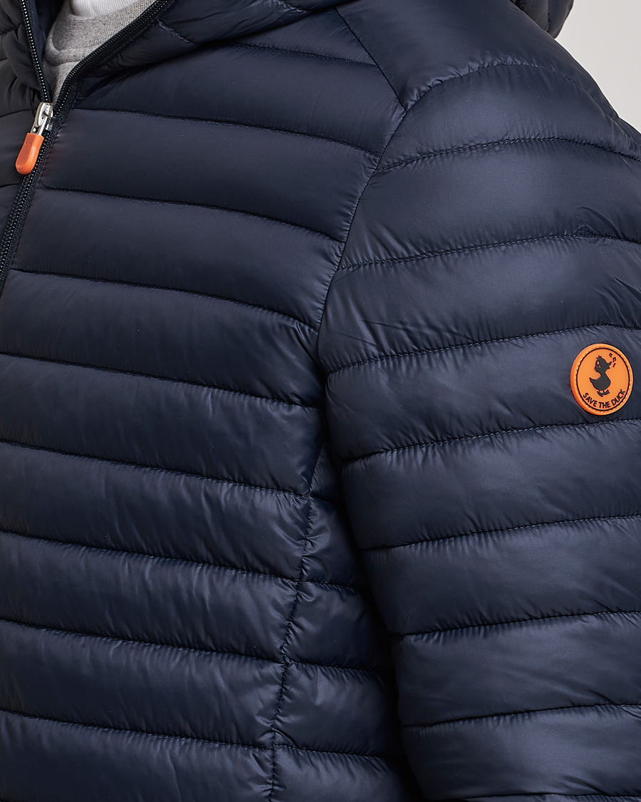 Men | Coats & Jackets | Save The Duck | Duffy Lightweight Padded Hood Jacket Blue Black