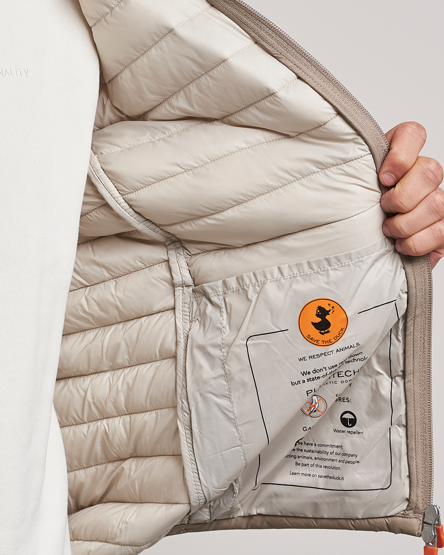 Men | Coats & Jackets | Save The Duck | Alex Lightweight Padded Jacket Dune Beige
