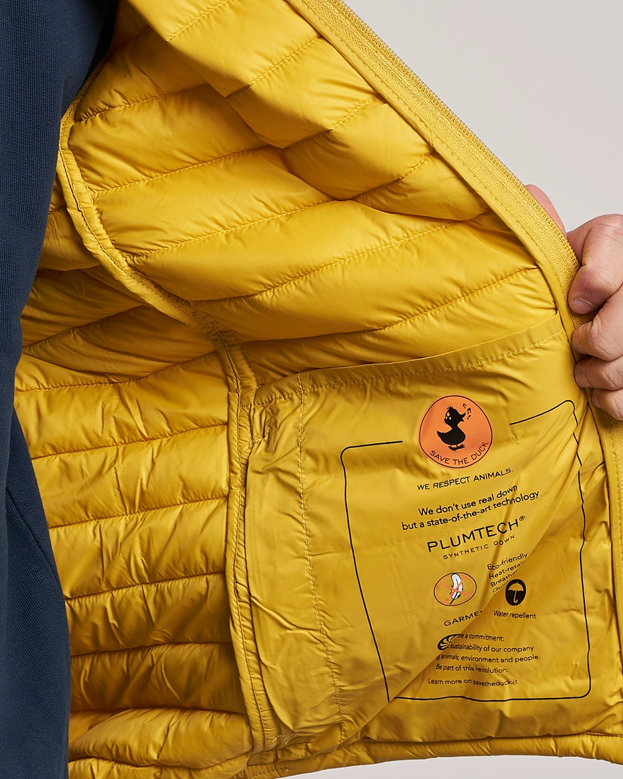 Men | Coats & Jackets | Save The Duck | Alex Lightweight Padded Jacket Curry Yellow