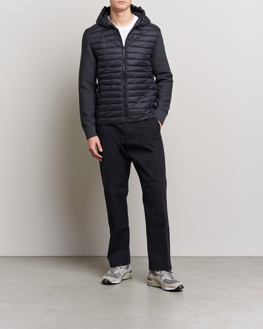 Men | Coats & Jackets | Save The Duck | Murilo Hybrid Hood Jacket Black
