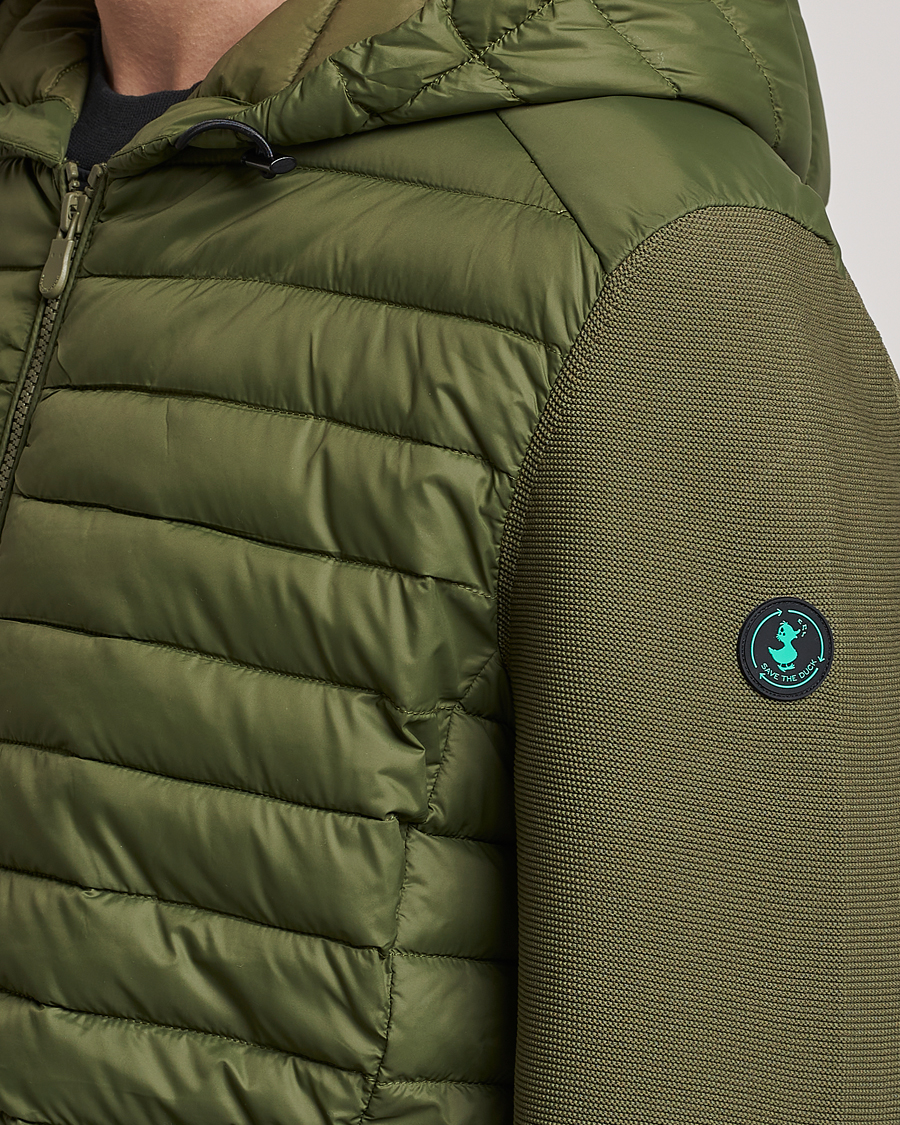 Men | Coats & Jackets | Save The Duck | Murilo Hybrid Hood Jacket Dusty Olive