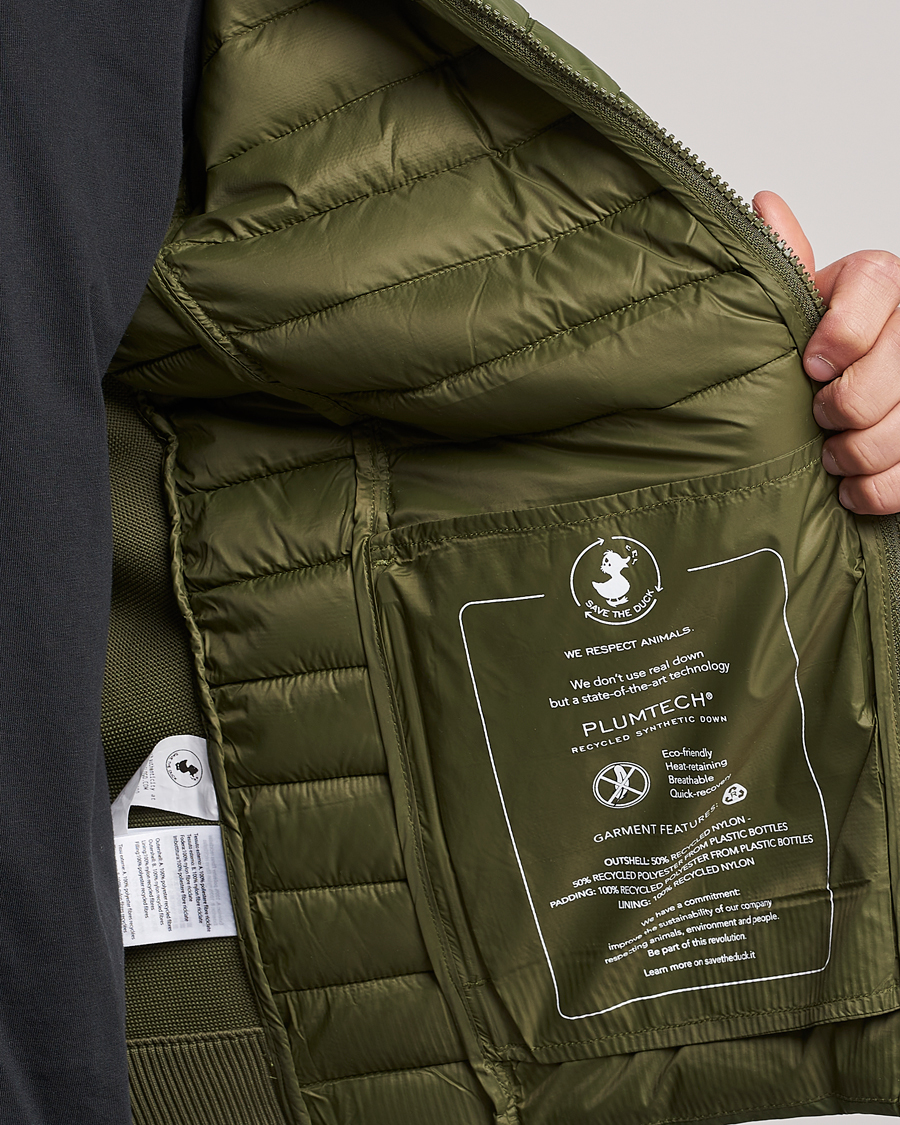 Men | Coats & Jackets | Save The Duck | Murilo Hybrid Hood Jacket Dusty Olive