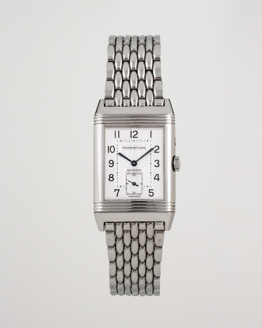 Men | Pre-Owned & Vintage Watches | Jaeger-LeCoultre Pre-Owned | Reverso Duoface 270.8.54 Steel Silver Black