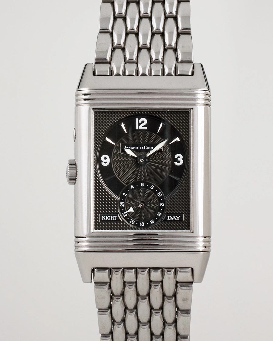 Men | Pre-Owned & Vintage Watches | Jaeger-LeCoultre Pre-Owned | Reverso Duoface 270.8.54 Steel Silver Black