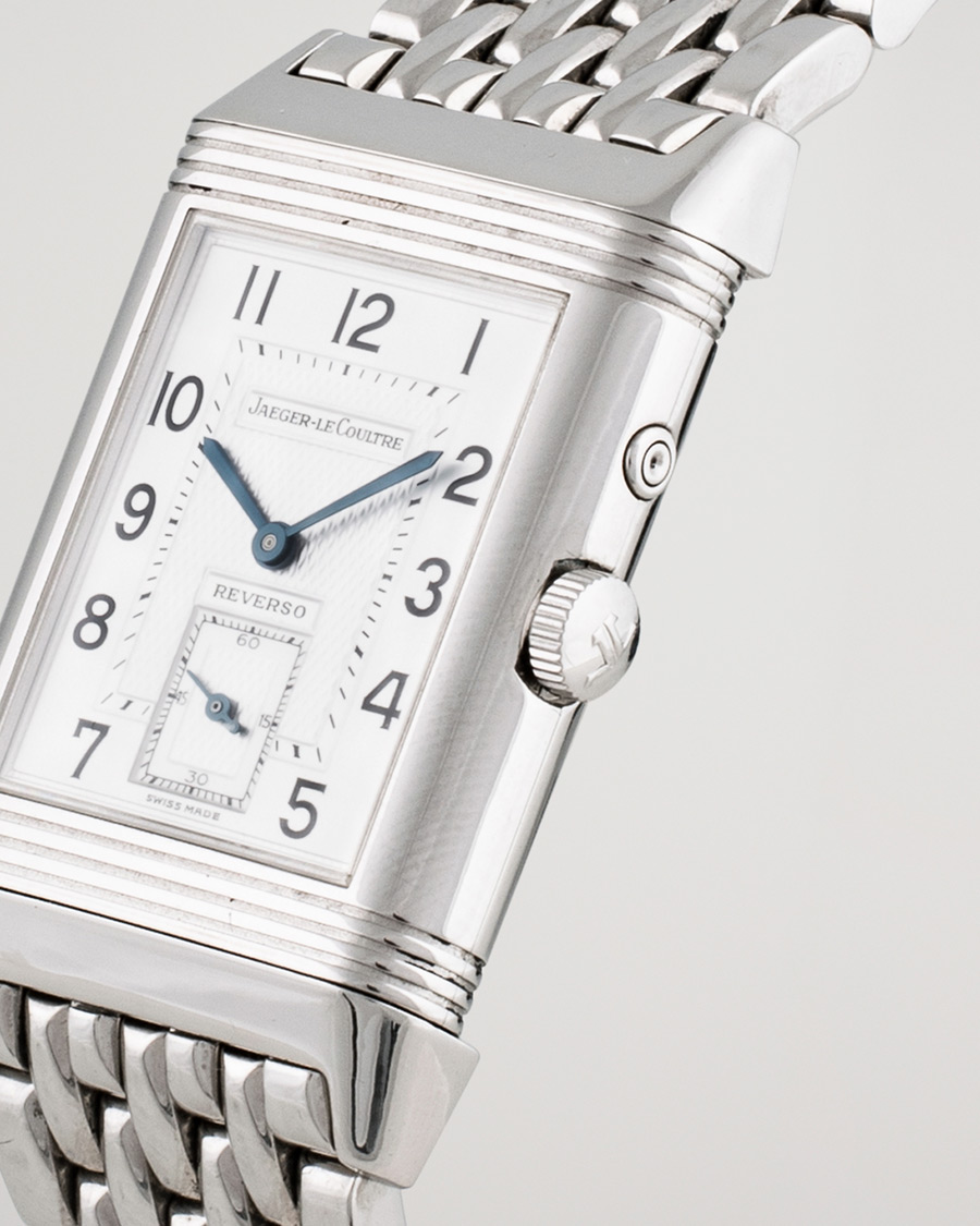 Men | Pre-Owned & Vintage Watches | Jaeger-LeCoultre Pre-Owned | Reverso Duoface 270.8.54 Steel Silver Black