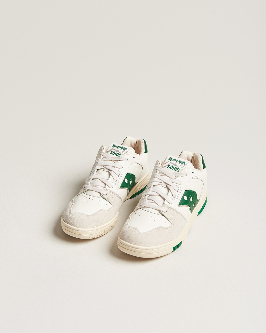 Men | White Sneakers | Saucony | Sonic Vintage Leather Sneaker White
