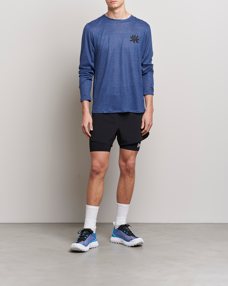 Men | T-Shirts | District Vision | Suhka Hemp Long Sleeve T-Shirt Ocean Blue