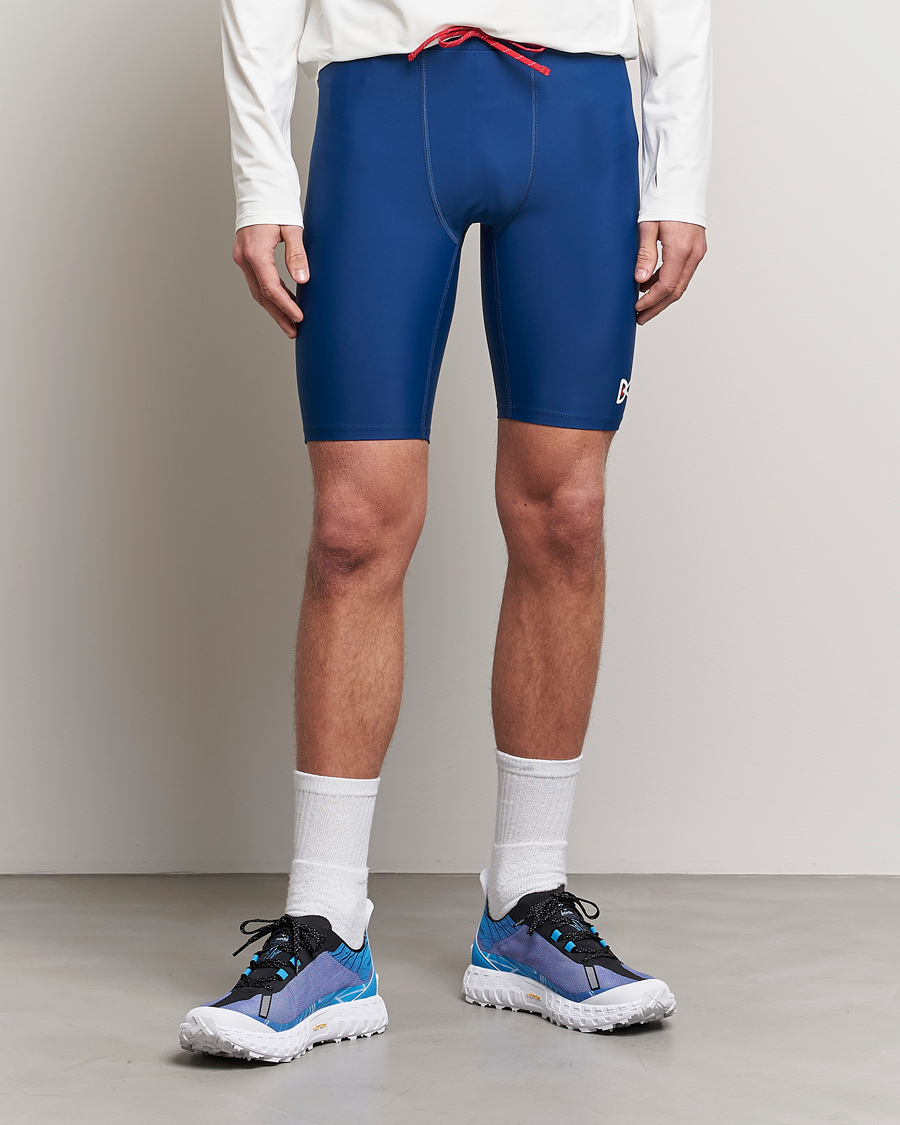Men | Functional shorts | District Vision | TomTom Half Tights Ocean Blue