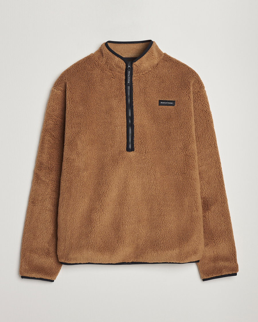 Men | Sweaters & Knitwear | District Vision | Doug Half Zip Fleece Sand